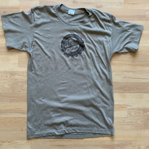 Vintage Moose Light Stanfield Single Stitch Beer T-shirt - Picture 1 of 3